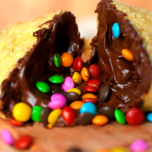 Pastel de M&M's